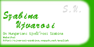 szabina ujvarosi business card